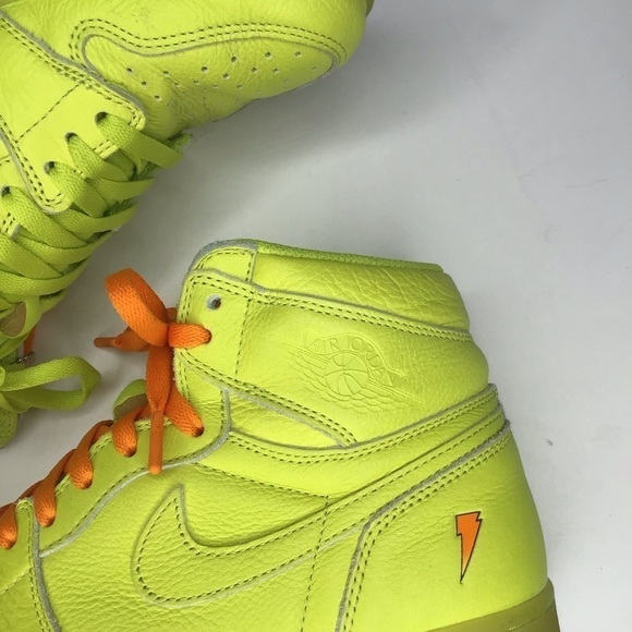 Authentic Nike Air Jordan 1 Retro High G8RD Gatorade Sneakers in Lime. - Picture 14 of 16